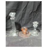 Trio of candle holders