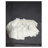 Hand-Knit Baby Ensemble with Blanket