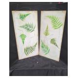 Pair of Fern Silhouette Wall decor