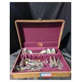 Naken Tarnish Proof Silverware Chest w/ Silverware