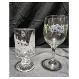 2 Glass Cups