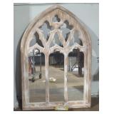 Gothic Arch Mirror with Distressed Finish