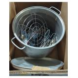 Large Metal Stock Pot with Accessories