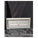 Inspirational Framed Sign