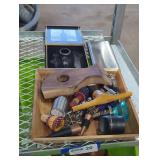 Assorted Bar Accessories and Flask Set