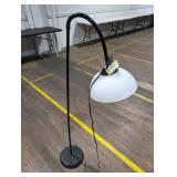 Adjustable Floor Lamp with White Shade