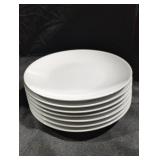 7 White Dinner Plates