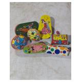 Vintage Tin Noise Makers Set