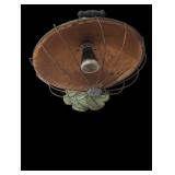 Vintage Metal Industrial Fan with Wire Guard