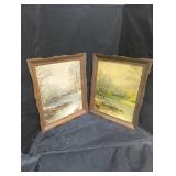 Pair of Framed Scenic Landscape Paintings