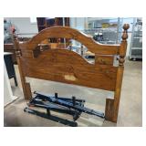 Bed Frame with Wooden Headboard