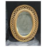 Ornate Oval Woven Design Picture Frame