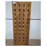 Rustic Wooden Wine Rack Display