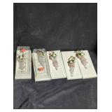 Set of Decorative Glass Ornaments