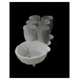 Milk Glass Tableware Collection