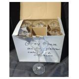 Set of 6 Grey goose martini glasses