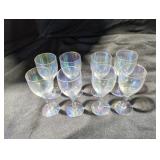 Iridescent Mini Wine Glasses