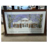 Monticello Winter Scene Print by John Ruseau