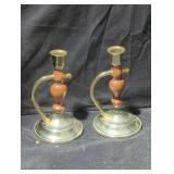 Pair of candle holders