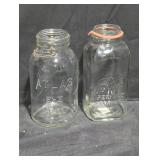 Vintage Glass Mason Jars Set