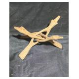 Wooden Folding Stand with Interlocking Design