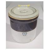 Vintage Stoneware Crock with Lid