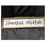 Framed "Silent Night, Holy Night" Wall Sign