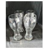 4 Large Glasses