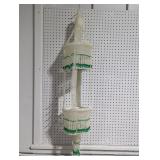 Beaded Hanging Display with Green Accents