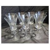 Etched Wine Glasses