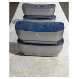 Set of Four Grey Goose storage containers