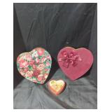 Heart-Shaped Decorative Box Trio