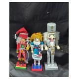 Trio of Festive Nutcracker Figurines