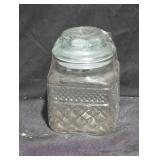 Clear Glass Storage Jar with Lid