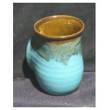Glazed Ceramic Mug with Nature Motif