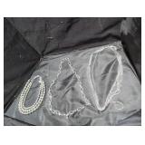 Set of Three silver colored Necklaces