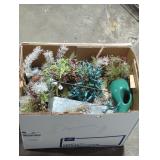 Assorted Holiday Decorations and Craft Supplies