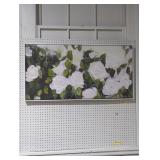 White Roses on Canvas