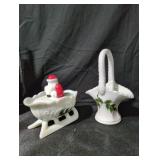 Christmas Themed Mill Glass