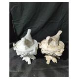 2 Milk Glass Nesting Dishes