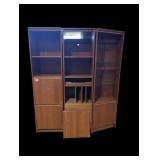 Mid-Century Modern Wooden Wall Unit
