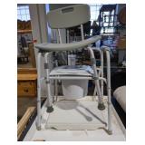 Adjustable Portable Commode Chair and Shower Chair