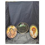 3 Native American Themed Decorative Plates