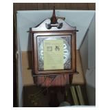 Vintage Wooden Wall Clock with Weights