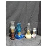 Collection of Decorative Miniature Oil Lamps