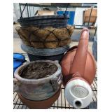 Pots and Watering Can Lot