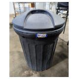 Black Trash Can