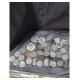 Collection of Religious and fine pewter ornaments