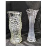 2 Glass Vases
