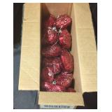 Box of Red Heart-Shaped Ornaments